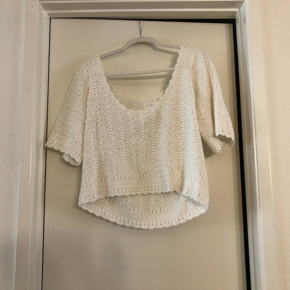 Sézane Cream Crochet Top - Picture 2 of 5